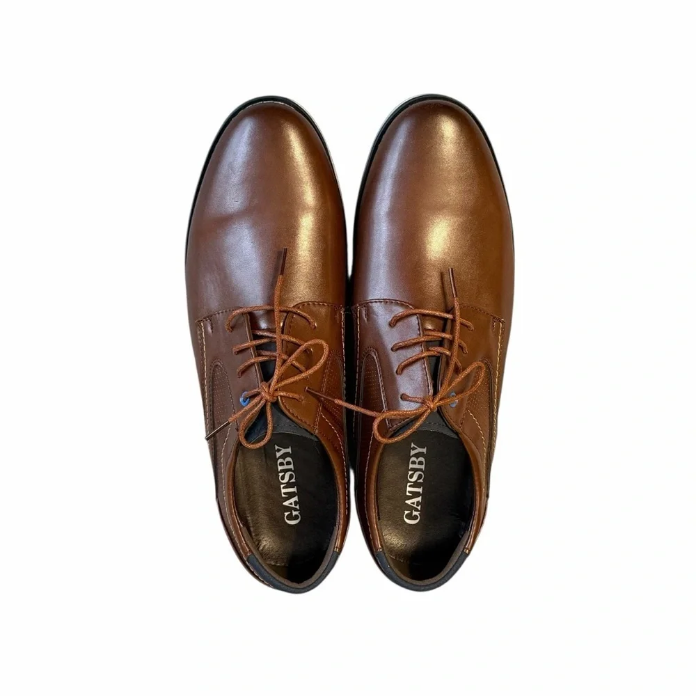 Gatsby Oxford Lisse All-Day Comfort Dress Shoe Brown Size 11 #2000